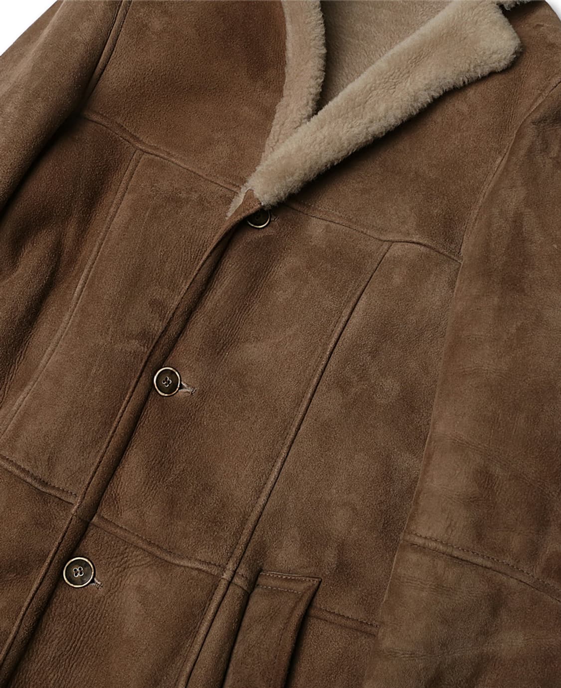 엠메띠 [Emmeti] 양가죽 스웨이드 오리지널 무스탕 롱 코트 상품이미지4