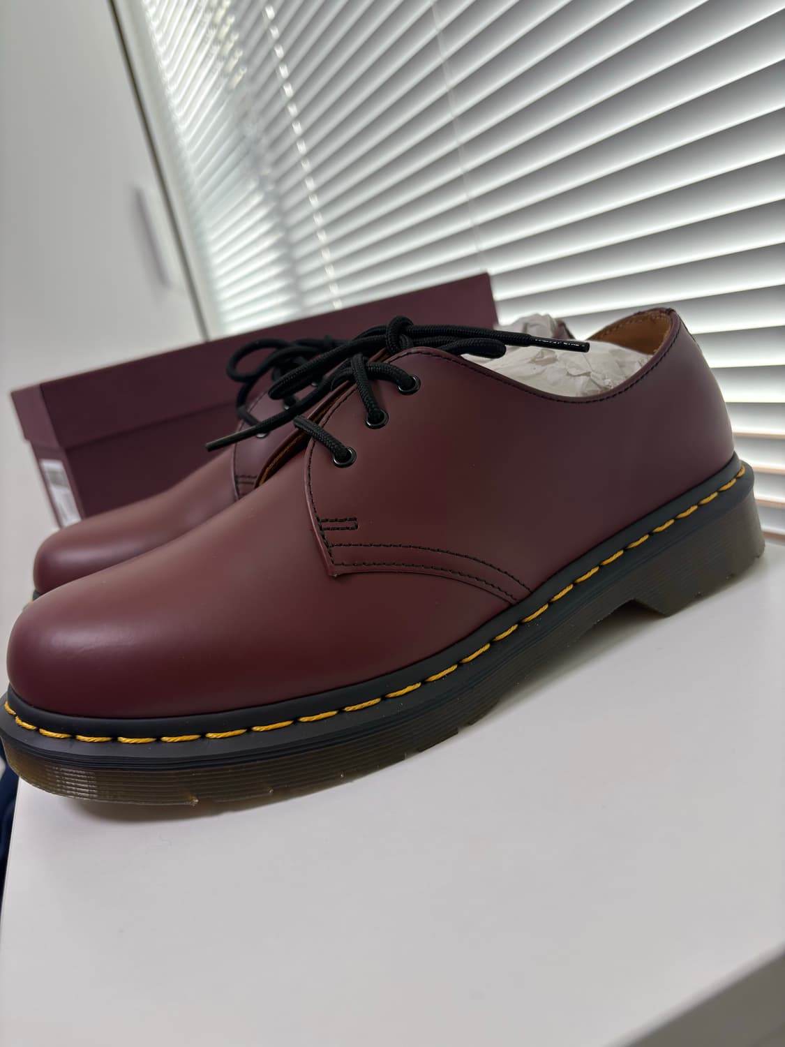 닥터마틴 1461 스무스 11838 체리레드 버건디 260 상품이미지4
