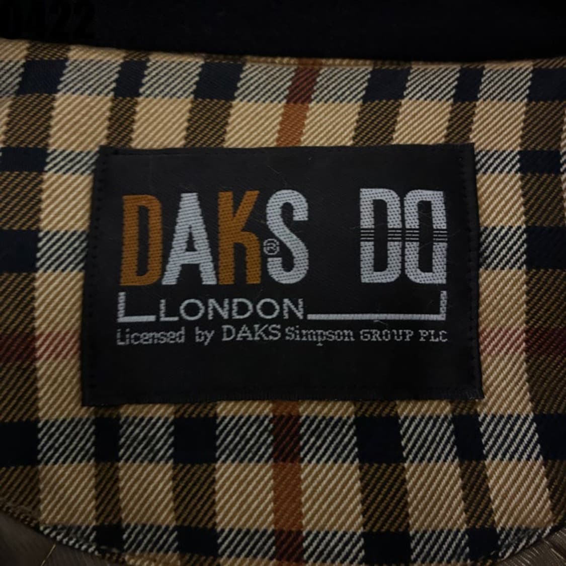 닥스 블랙 체크 안감 집업 자켓 100-105 상품이미지2