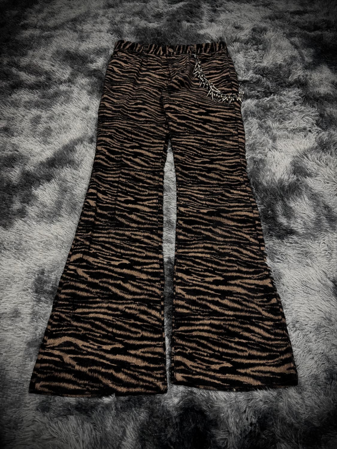 브라운&블랙 호피 송치 부츠컷 팬츠 상품이미지2