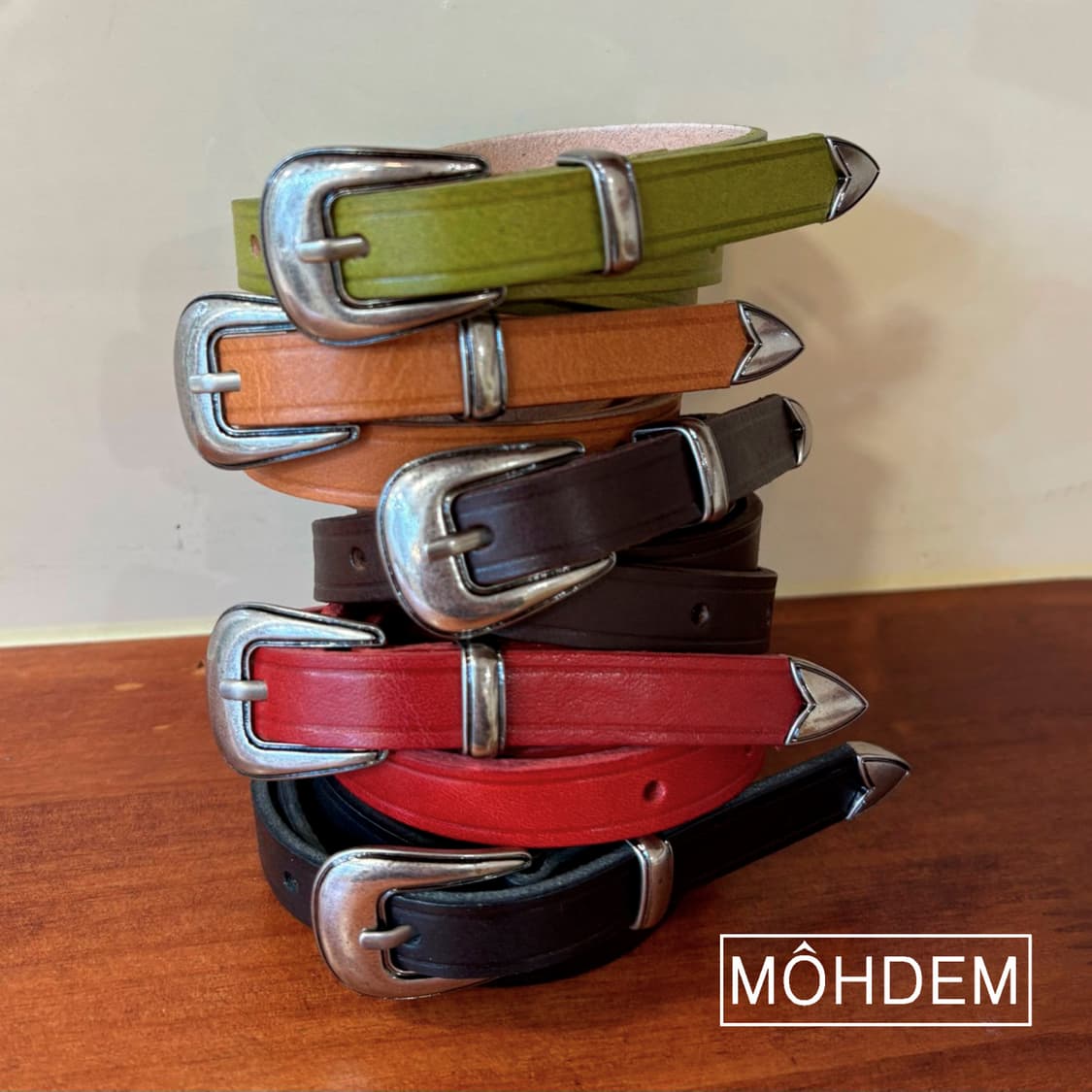 [Uinsex]미니멀 볼륨 웨스턴 슬림 벨트 상품이미지1