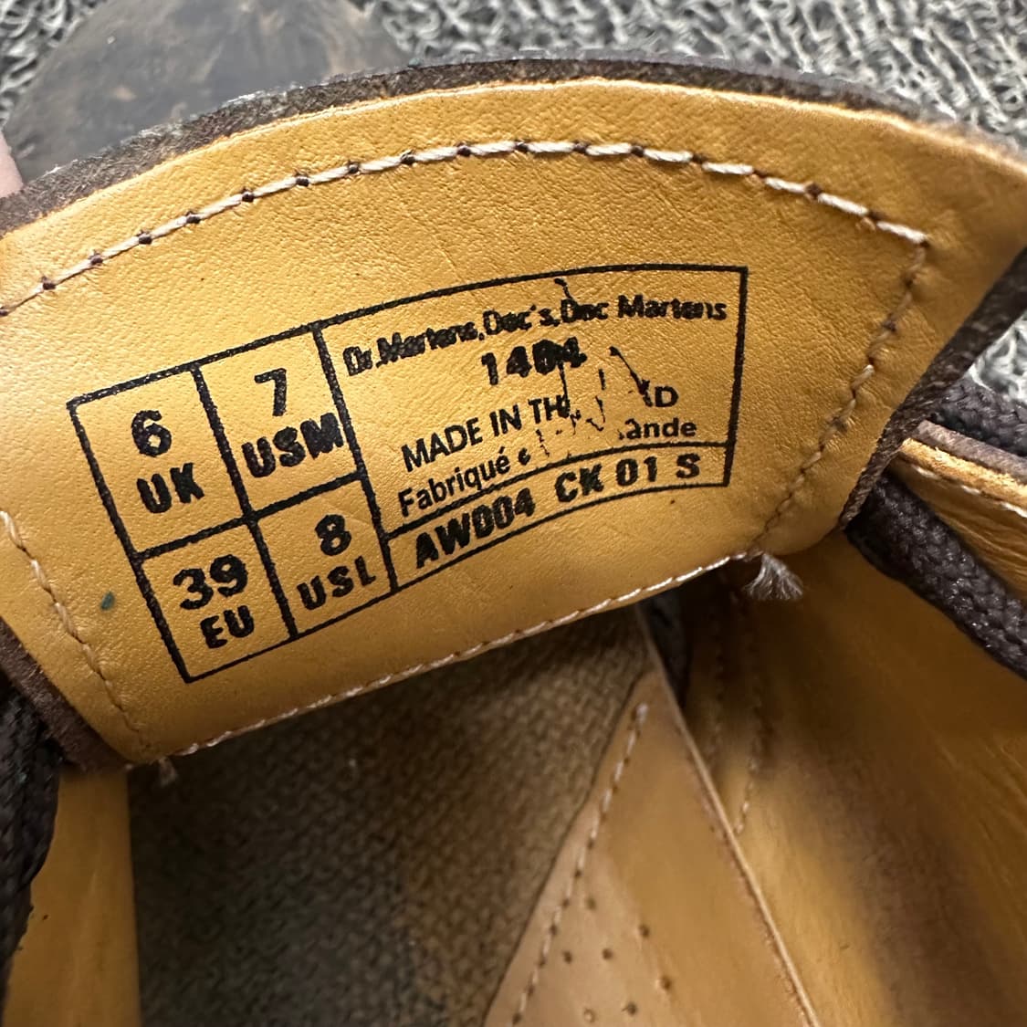닥터마틴 1461 크레이지호스 더비슈즈 UK6 상품이미지7