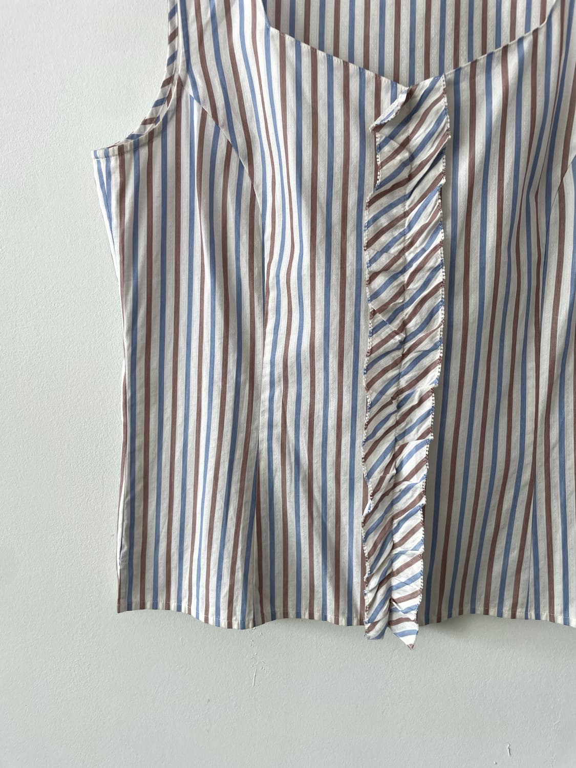 Aquascutum square neck frill blouse 상품이미지4