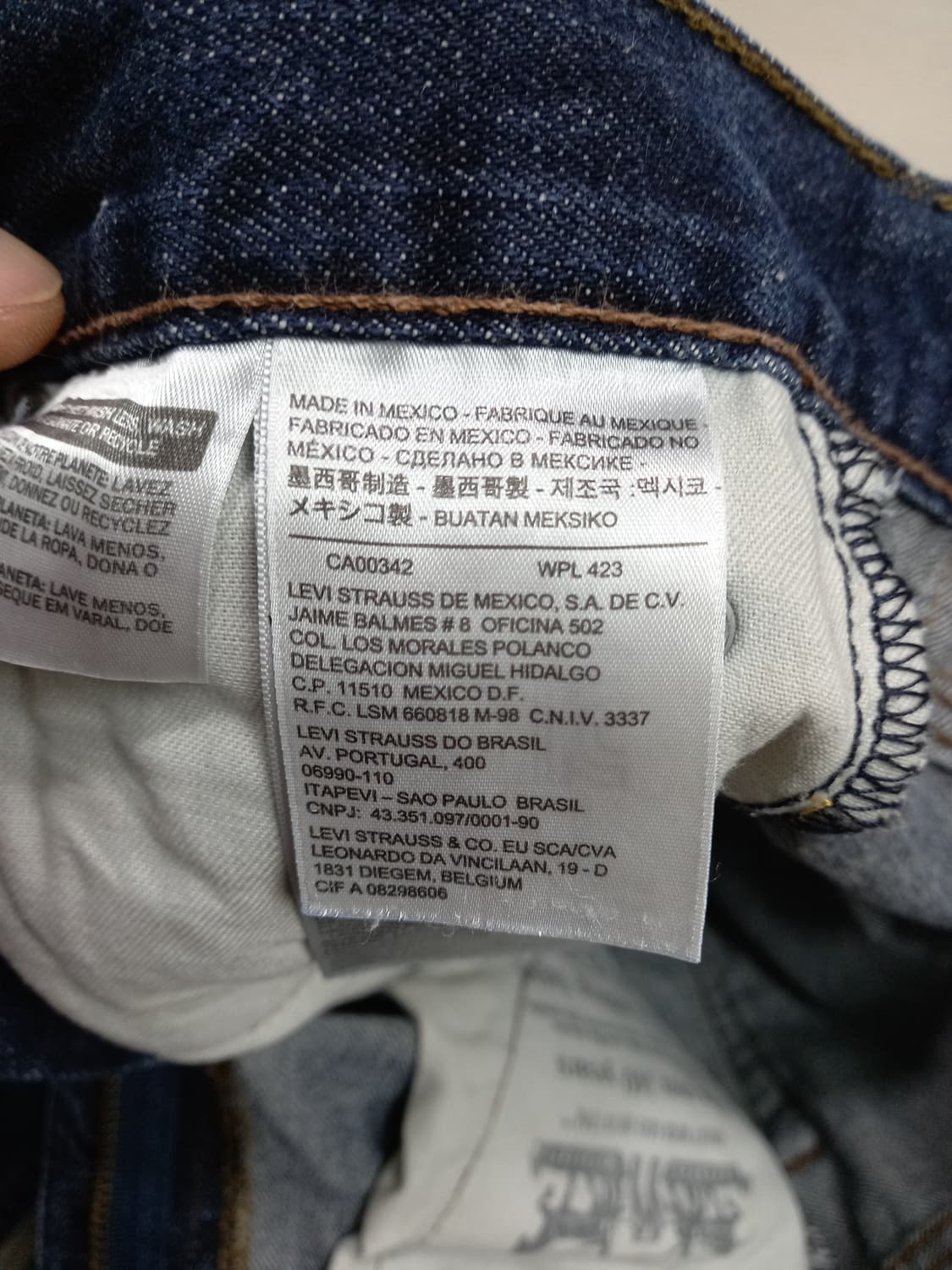 29 리바이스511 멕시코 워싱 슬림일자진 진청 29-570 상품이미지8