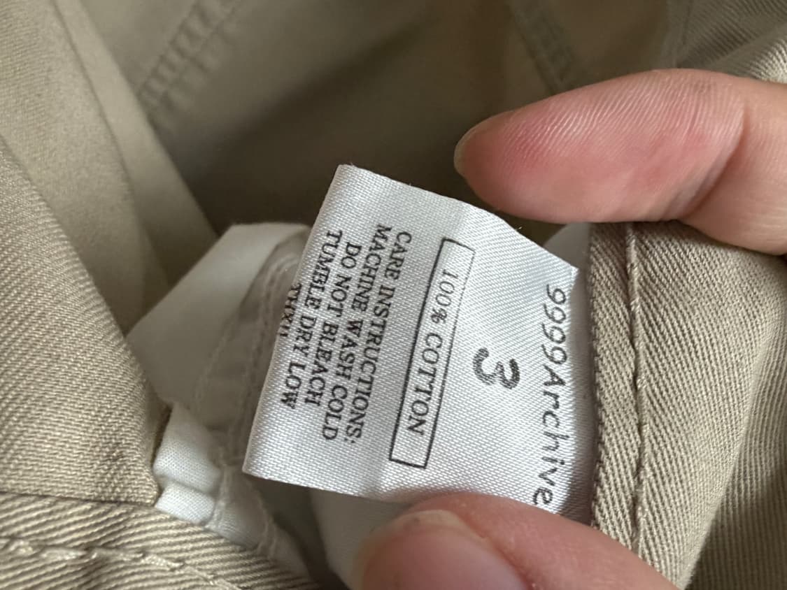 9999아카이브 더블니 베이지 3사이즈 상품이미지3