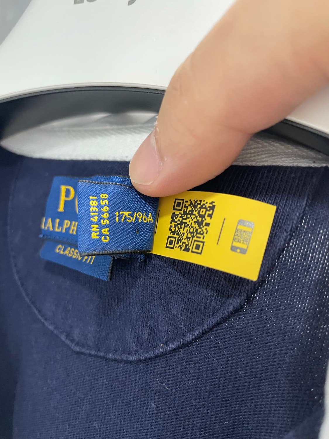 폴로 아이코닉 럭비 티셔츠M(QR정품) 상품이미지4