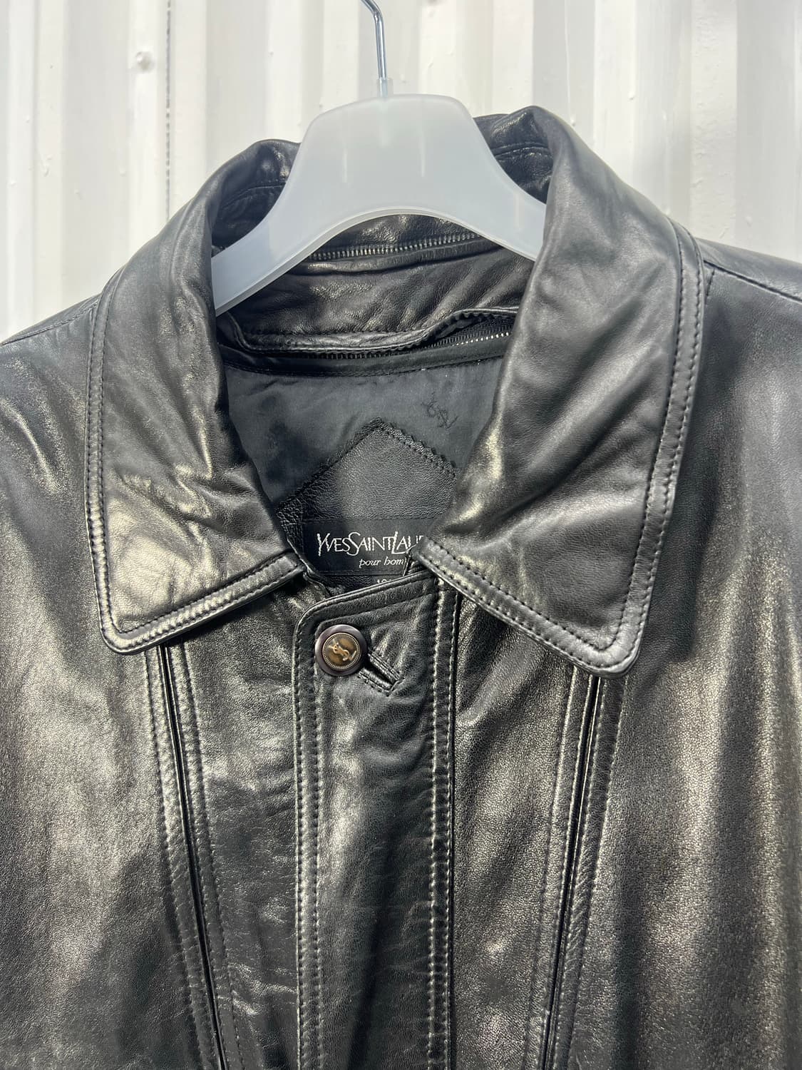 90s YSL lambskin bomber XL 상품이미지4