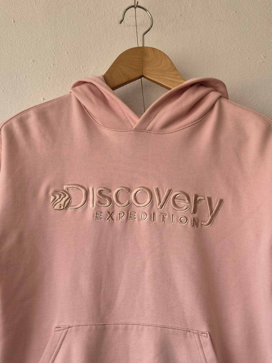 디스커버리 키즈 연핑크후드티셔츠 160사이즈 상품이미지1