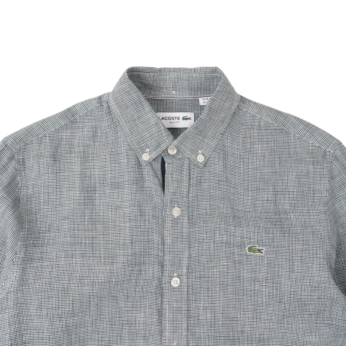 라코스테 하운드투스 체크 린넨 셔츠 상품이미지2