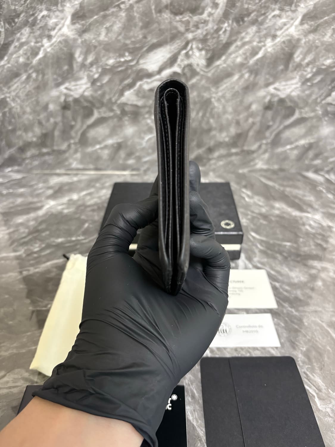 몽블랑 반지갑 블랙 풀박스 상품이미지5