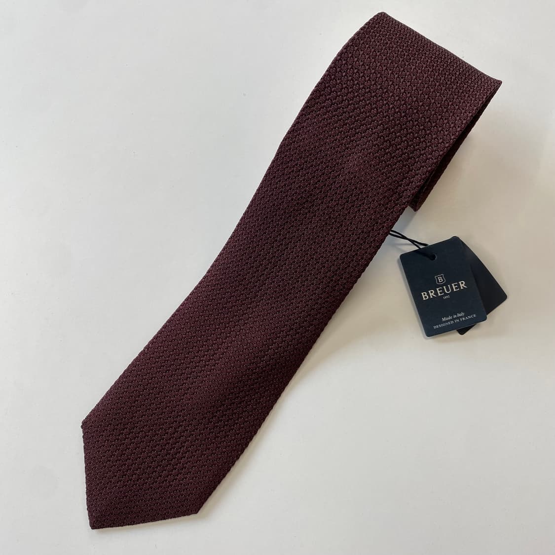 택달린 미사용 Cartier(까르띠에) Breuer(브뢰어) 정품 넥타이 상품이미지5