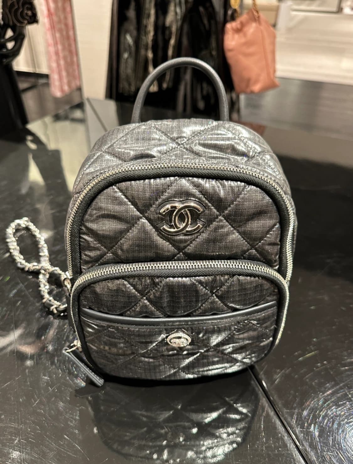 샤넬23/24코코네쥬 나일론백팩 상품이미지8