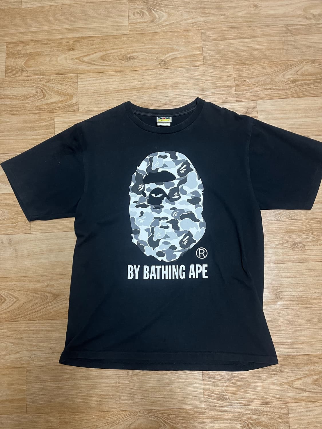 베이프 밀리터리 카모 반팔 티셔츠 L 상품이미지2