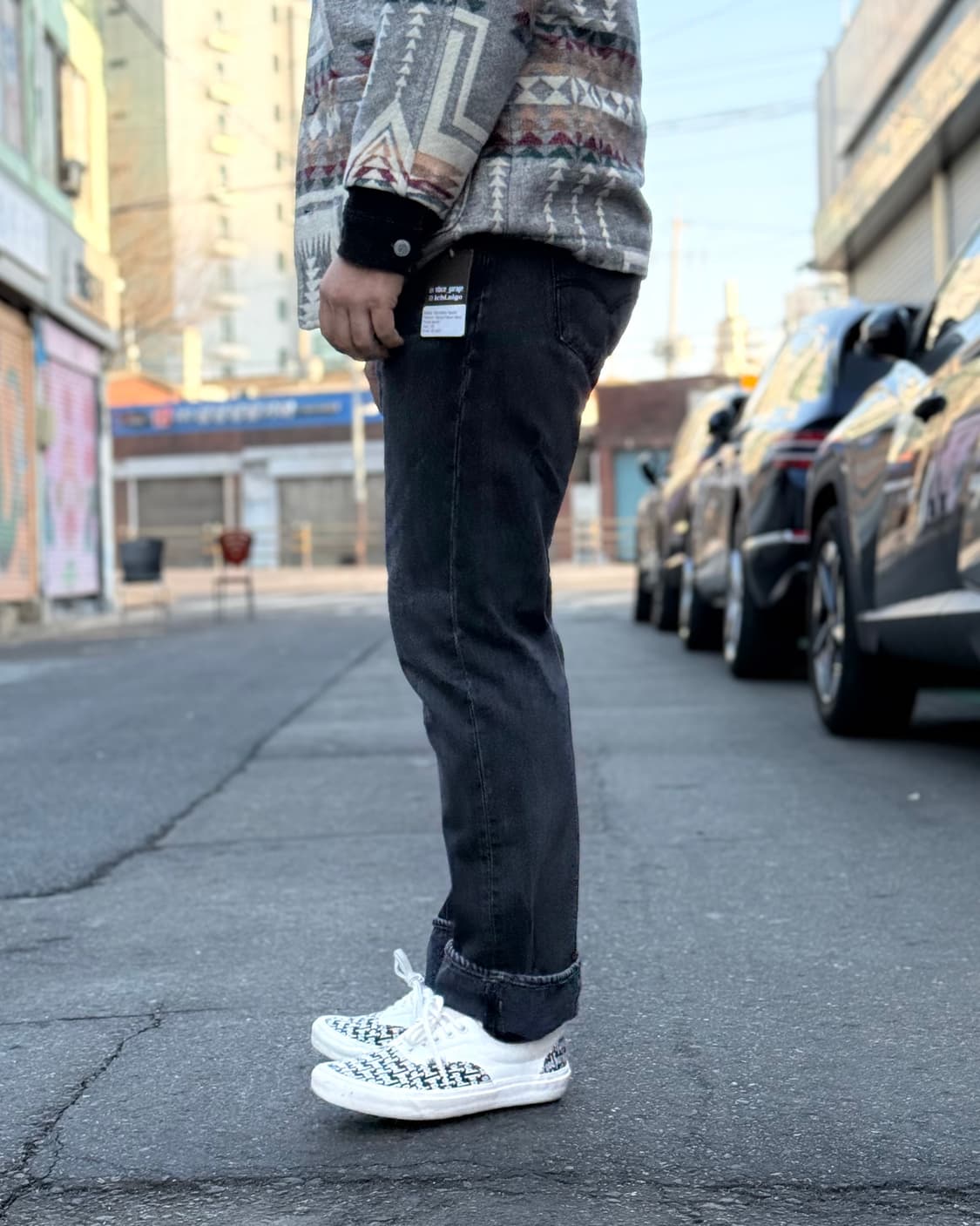 리바이스 501 스트레이트 핏 데님 팬츠 34 상품이미지9