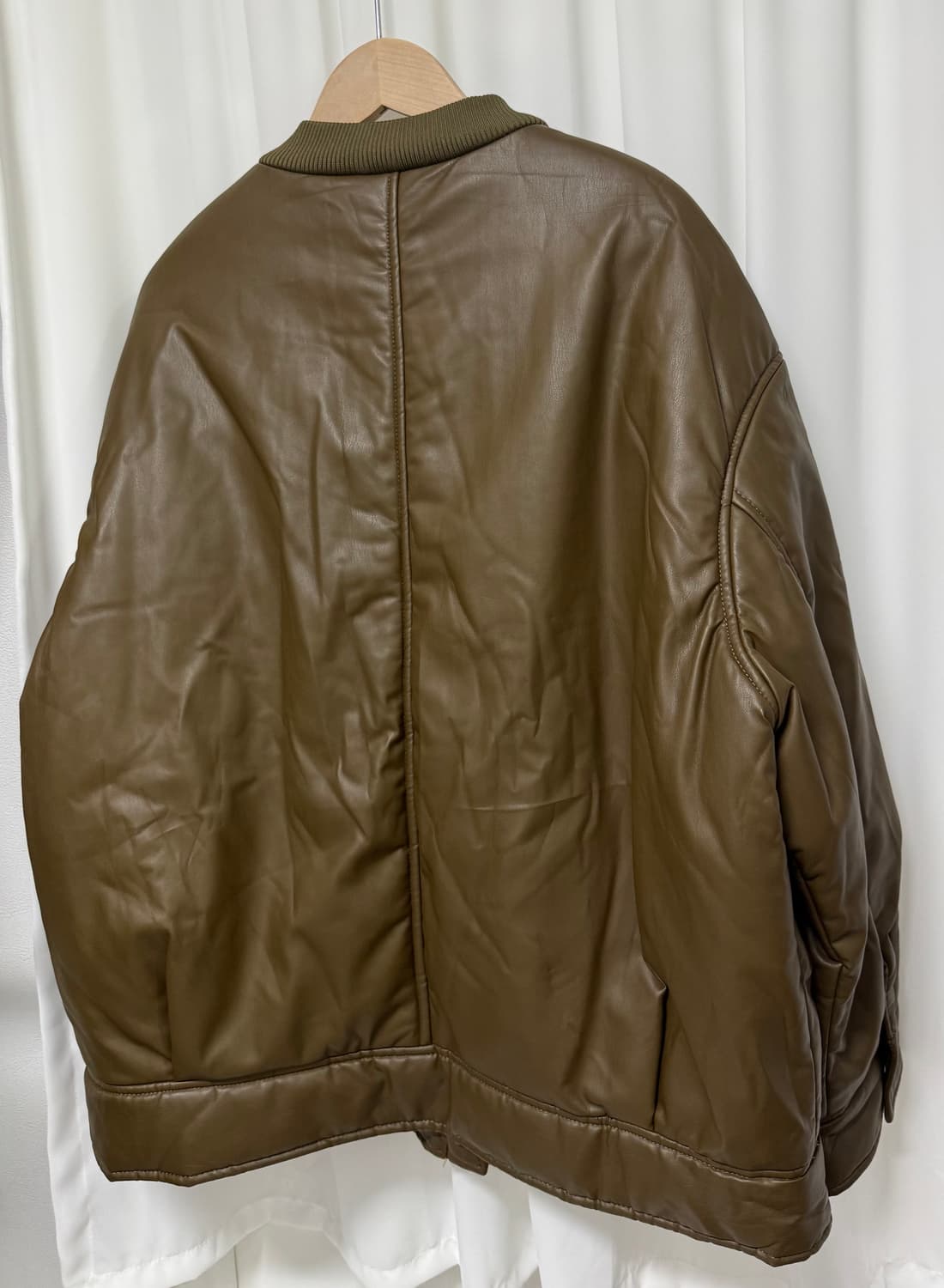 H&M 비스코스 레더 자켓 상품이미지5