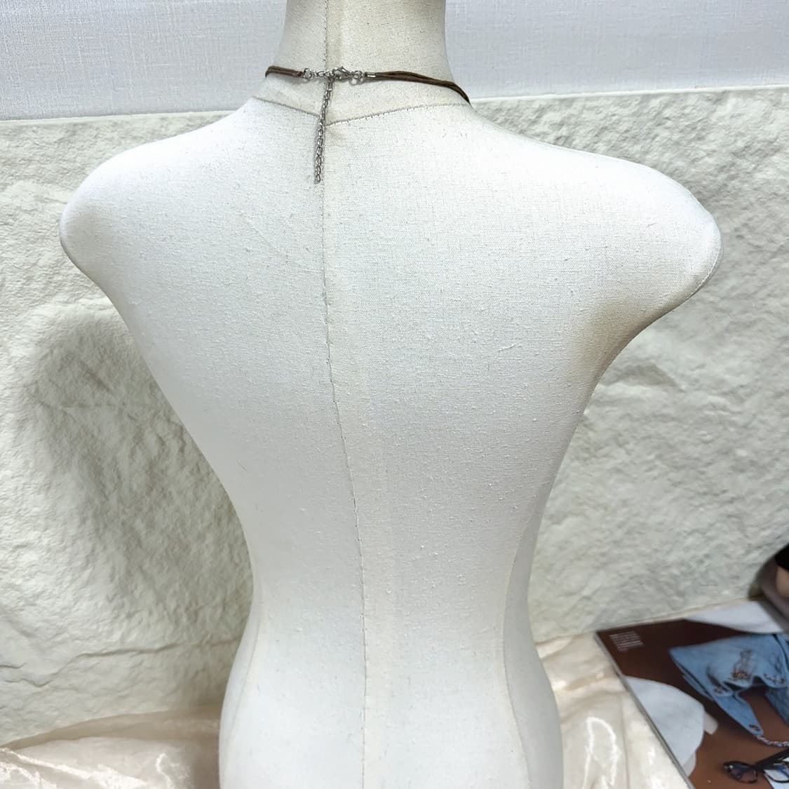 빈티지 브라운 우드 체인 레이어드 목걸이 상품이미지4