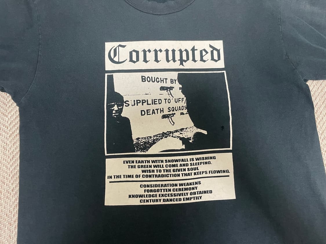 빈티지  Corrupted 더 컬러 오브 더 스카이 밴드티셔츠 상품이미지7