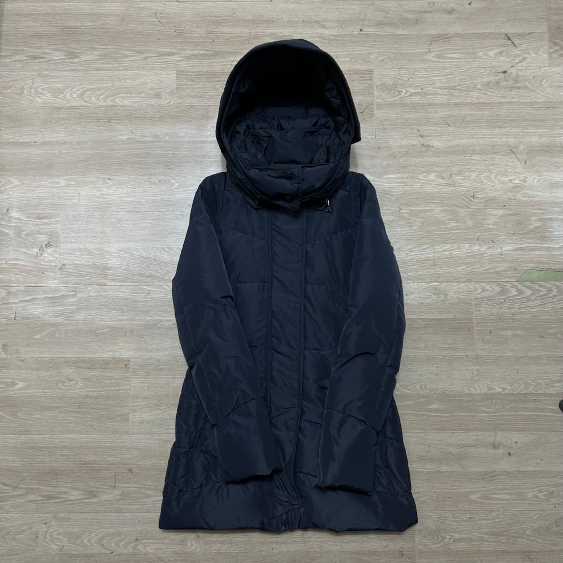 캘빈클라인 진스 여성 덕다운 후드 롱패딩 점퍼 [다크 네이비] XS/85 상품이미지1