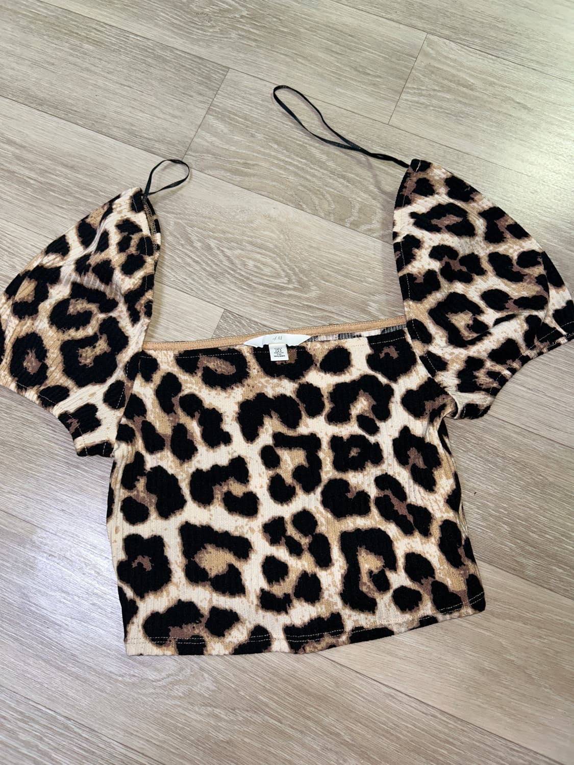 H&M 호피 반팔 티 상품이미지1