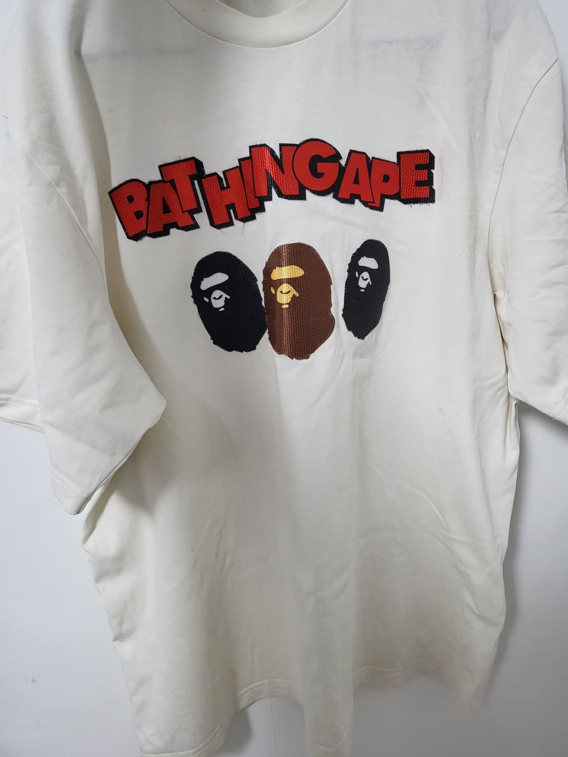 [M] 베이프 반팔 릴렉스드핏 트리플 에이프 헤드 상품이미지2