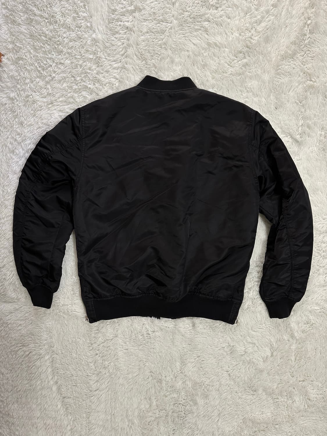 POLICE 블랙 봄버 자켓 90(S) 상품이미지3