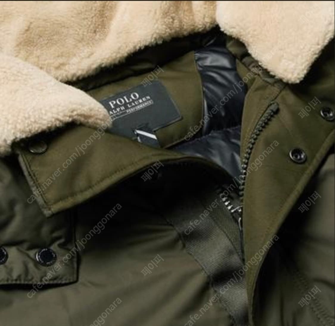 폴로 랄프로렌 시어링 다운 야상 파카 M 상품이미지4