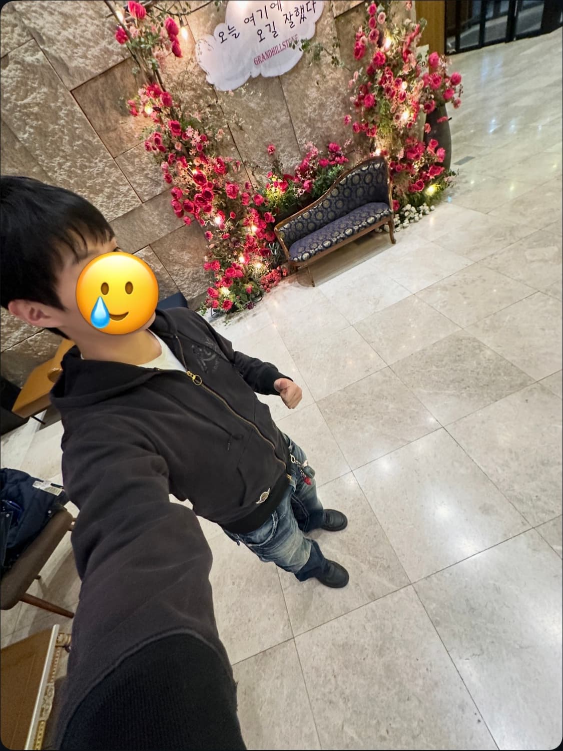 Roots 블랙 후드 집업 상품이미지2