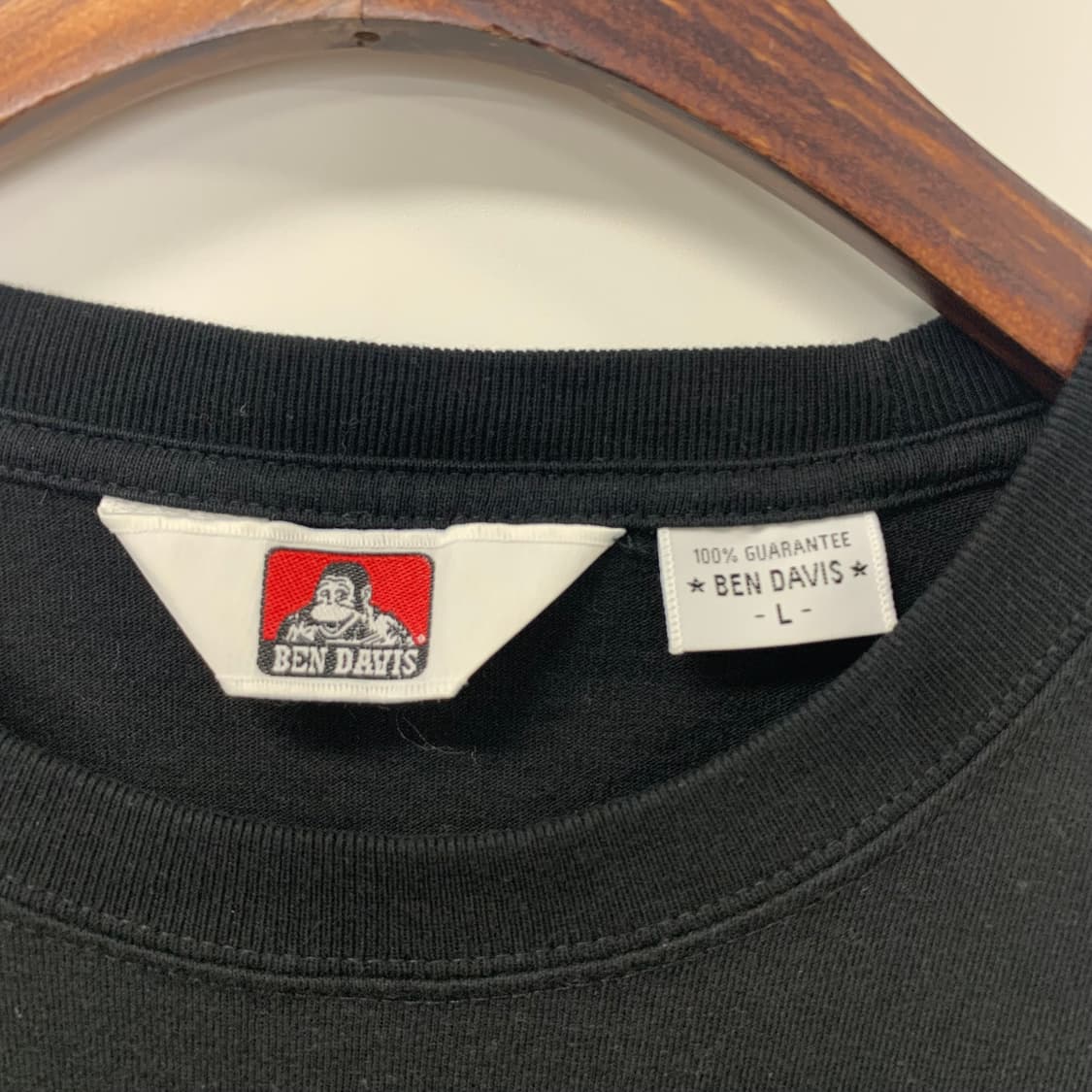 벤데이비스 블랙 롱 슬리브 긴팔티 상품이미지5