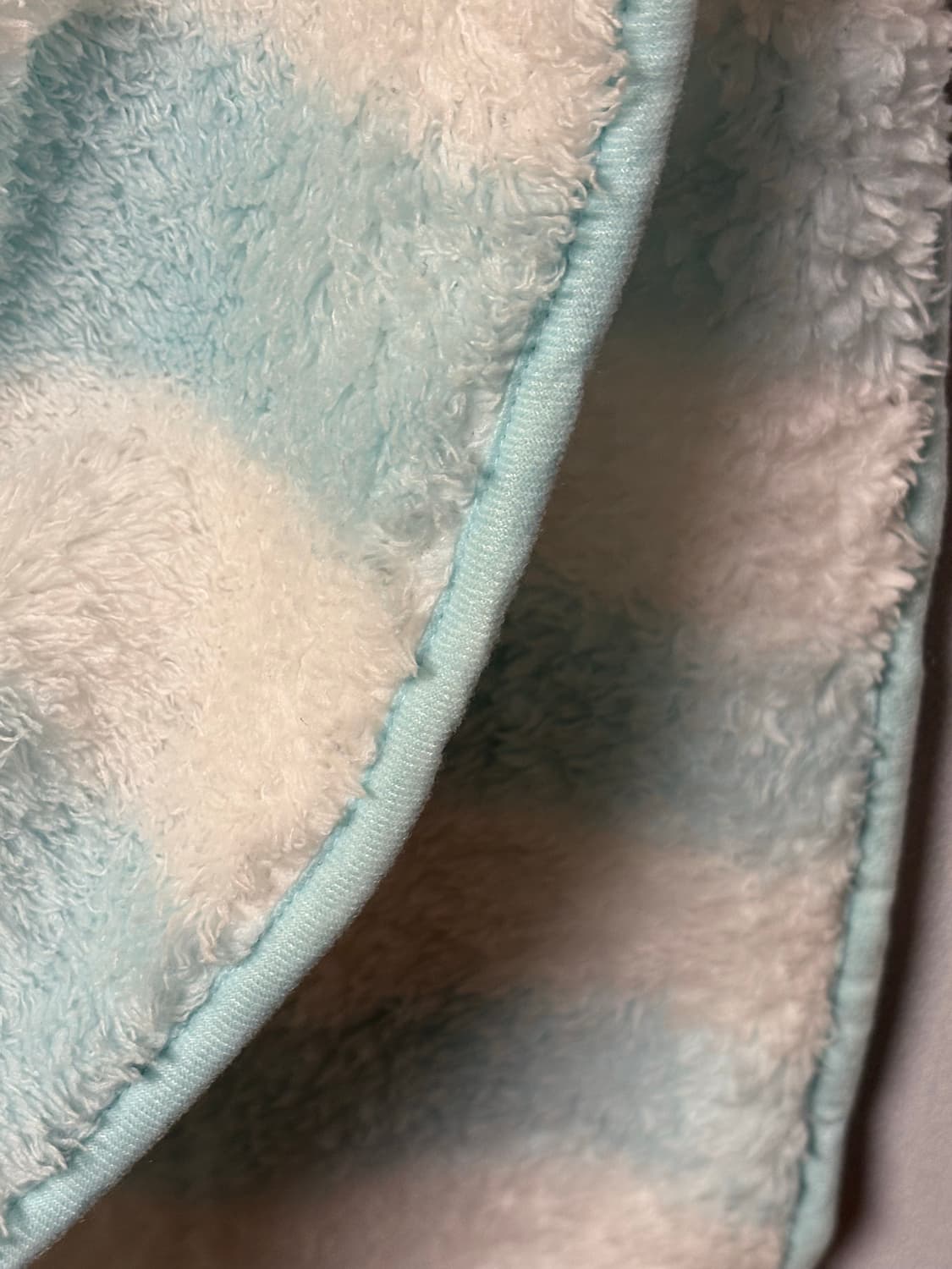 리락쿠마 수면양말 재질 폭닥 담요 후리스 일본 빈티지 하늘색 모리걸  상품이미지3