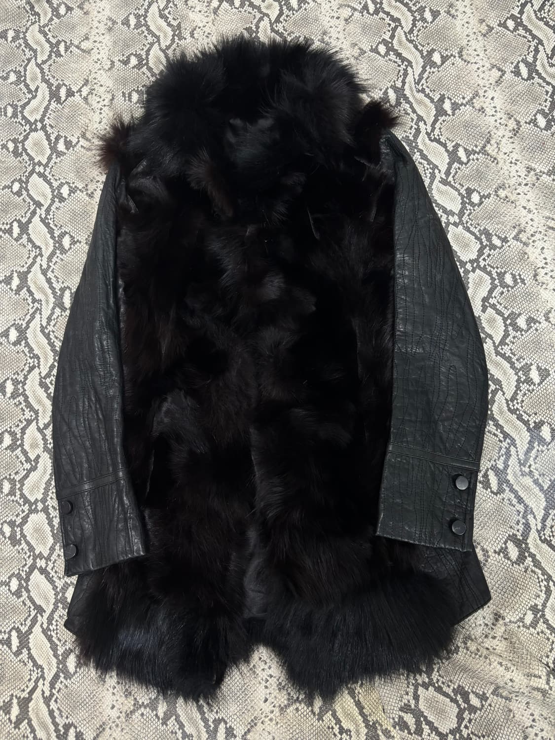 [VKEI] Fur Trimming SheepSkin Coat Jacke 상품이미지7