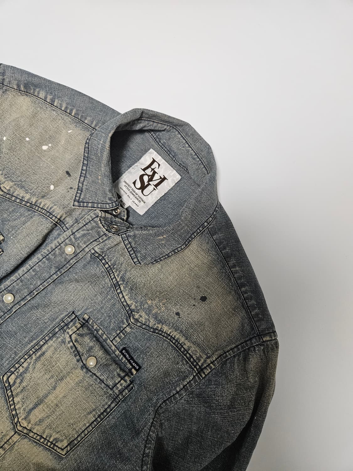 에비수 데님 셔츠 상품이미지2