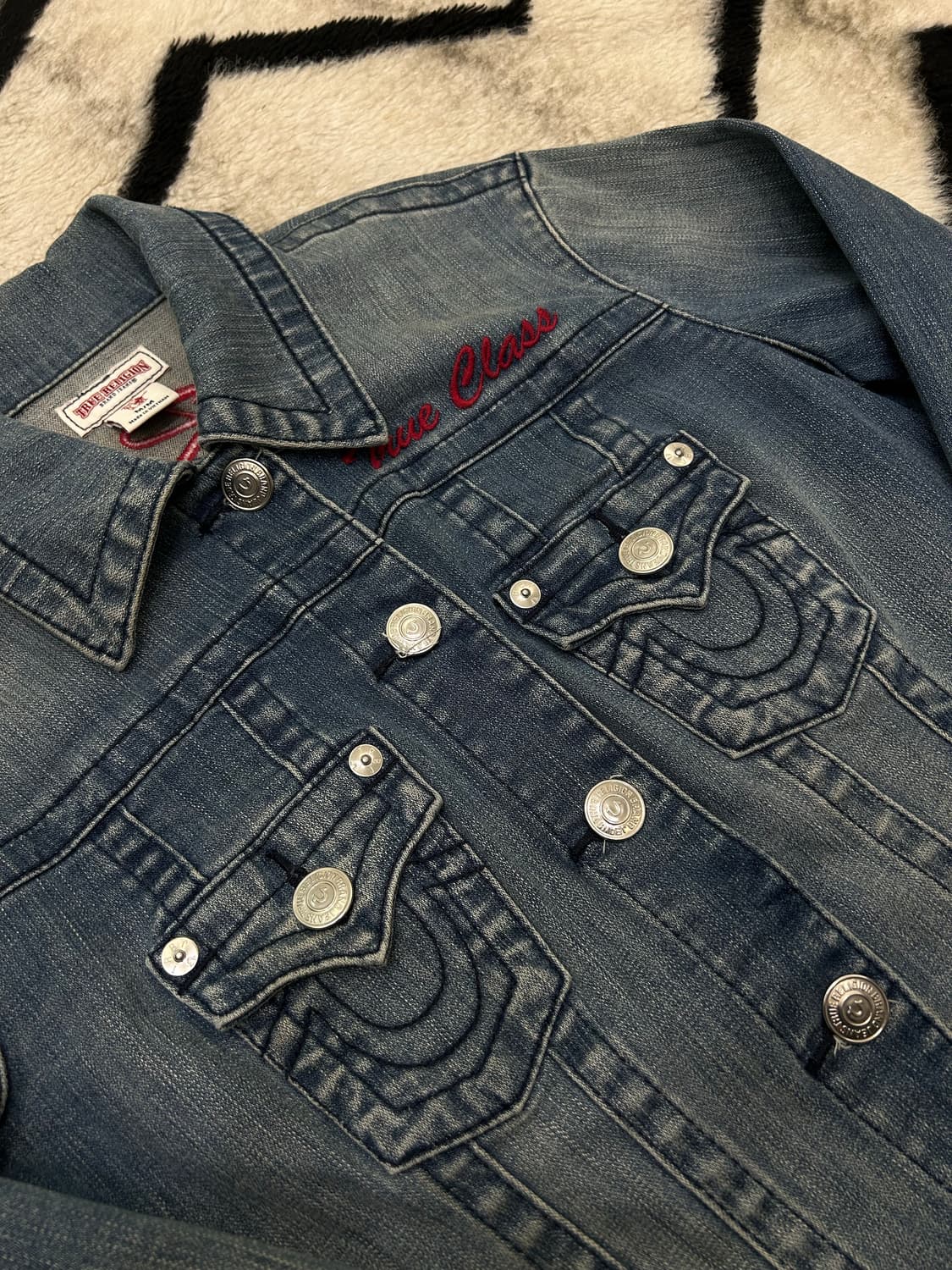 [M]트루릴리전 자수 데님 자켓 상품이미지1