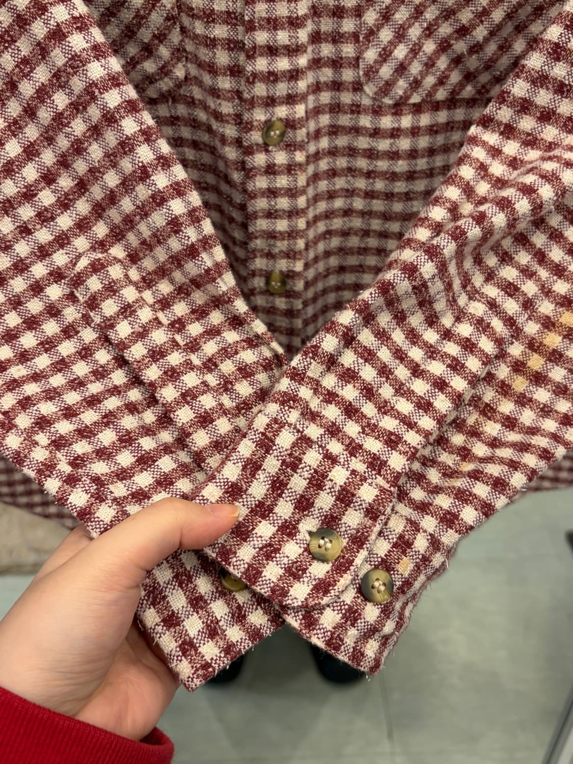 Kearney-House 빈티지 트위드 체크 셔츠 상품이미지4