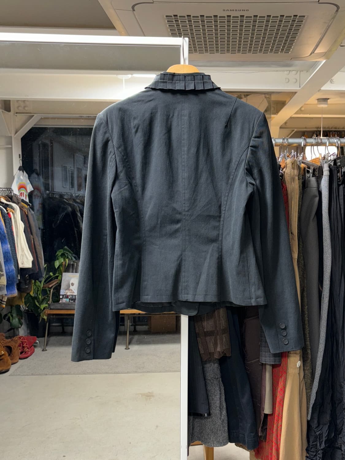 Intellection 게더 자켓 상품이미지2