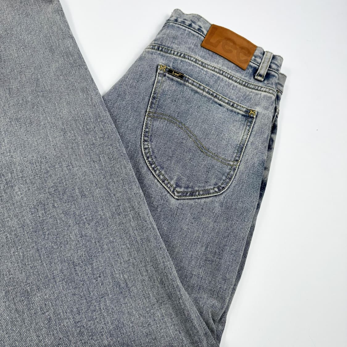 Lee (리) 아이스 워싱 와이드 데님팬츠 (34인치) 상품이미지1