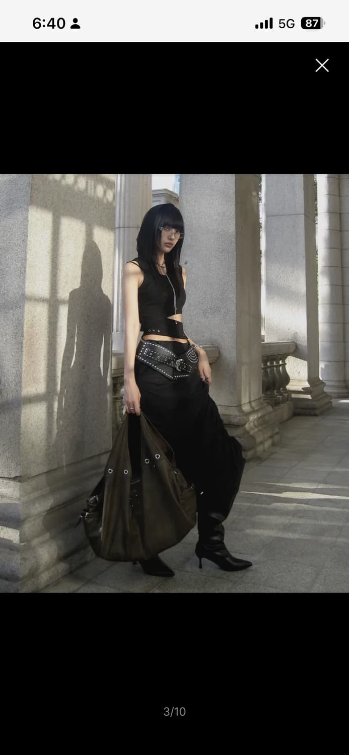 스퀘어라인 숄더백 Terry Dark Brown 상품이미지4