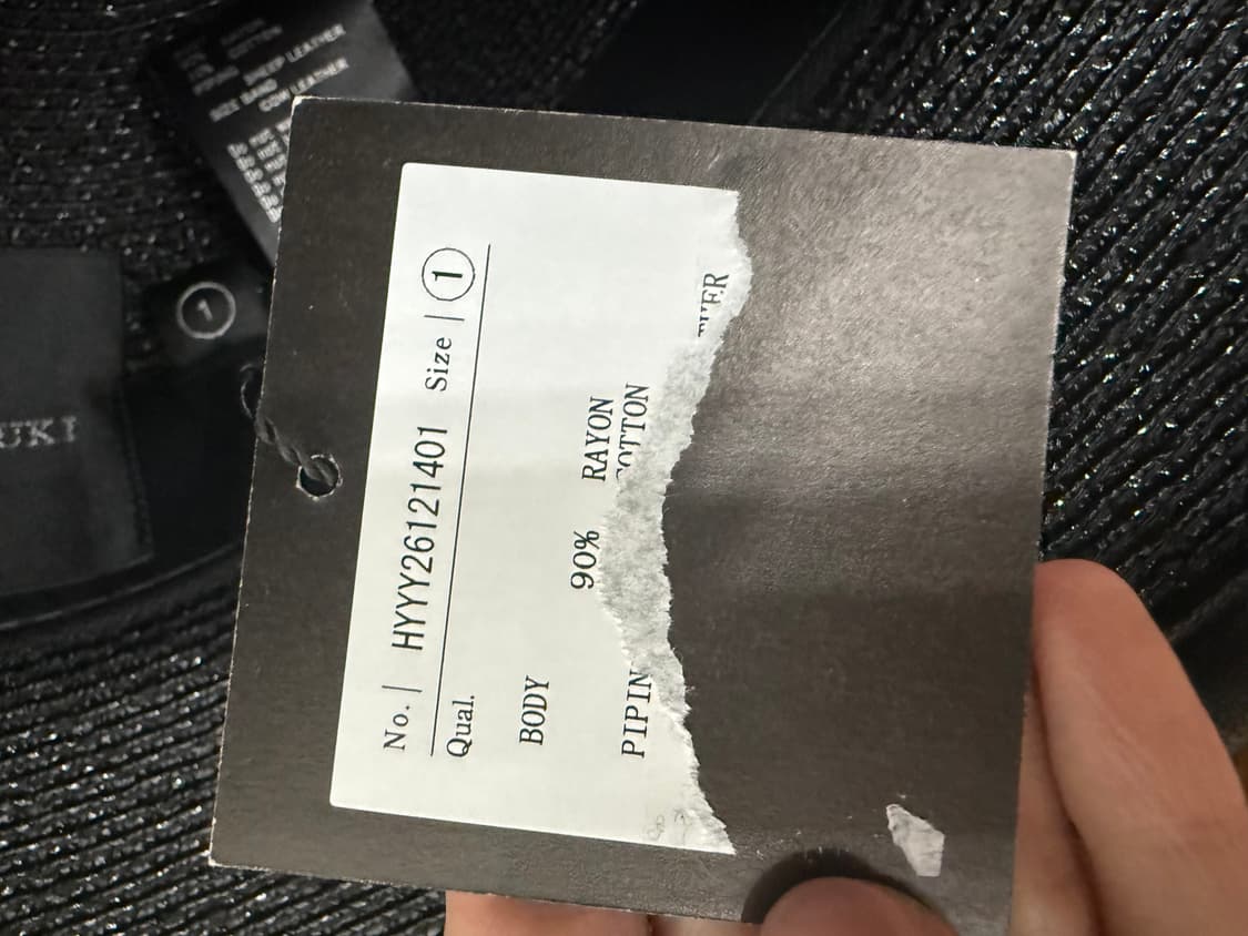 키지마 타카유키 글로시 블레이드 세일러 햇 블랙 상품이미지7