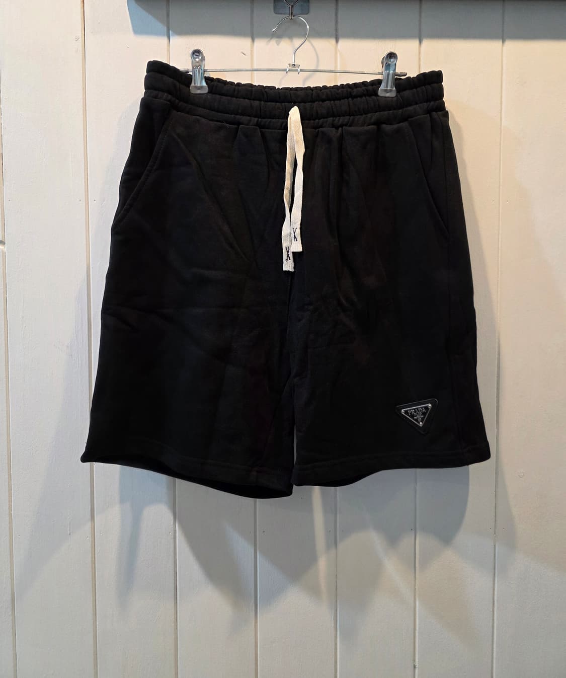 (새상품) 명품 로고 빈티지 츄리닝 반바지 상품이미지3