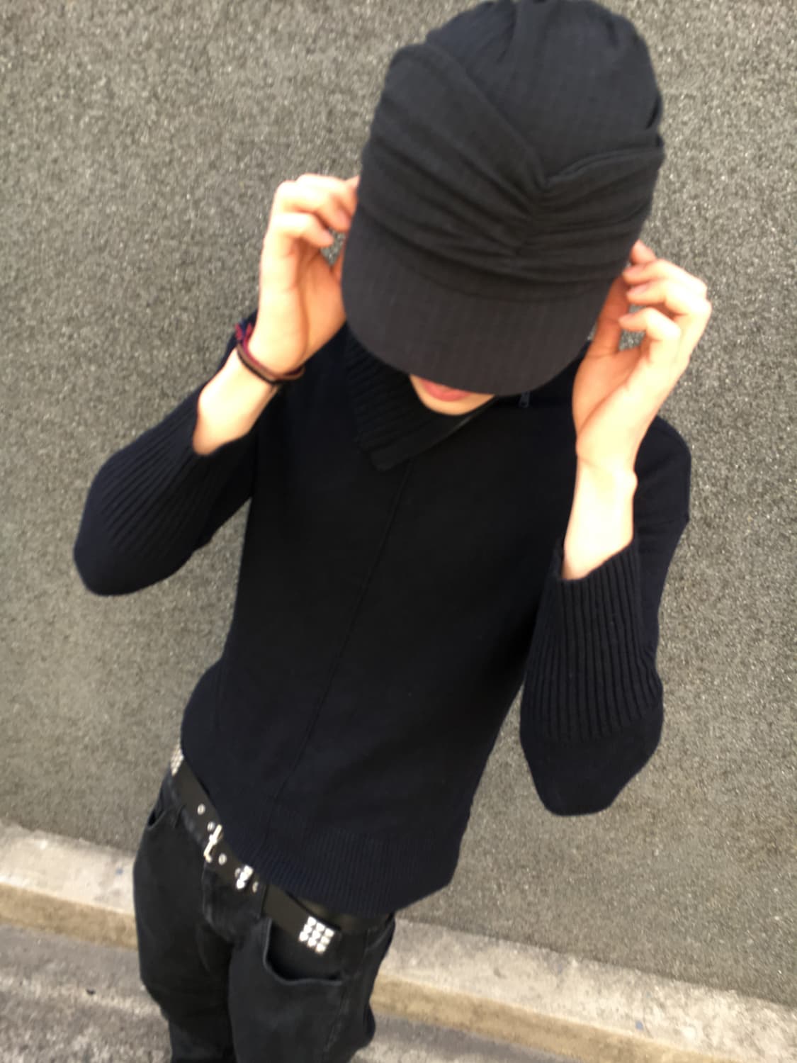 Michael Bastian oblique line zip-up knit 상품이미지2