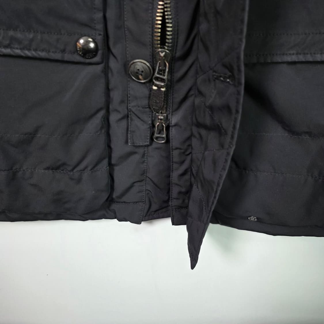 폴로 랄프로렌 블랙 퀼팅 필드 자켓 양가죽 디테일 L 상품이미지6