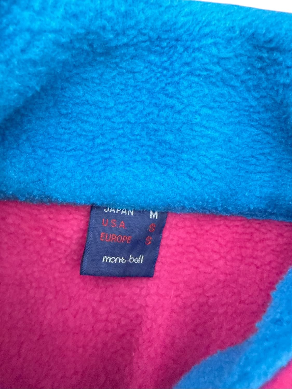 몽벨 바람막이 내장 핑크 플리스 후리스 집업 상품이미지8