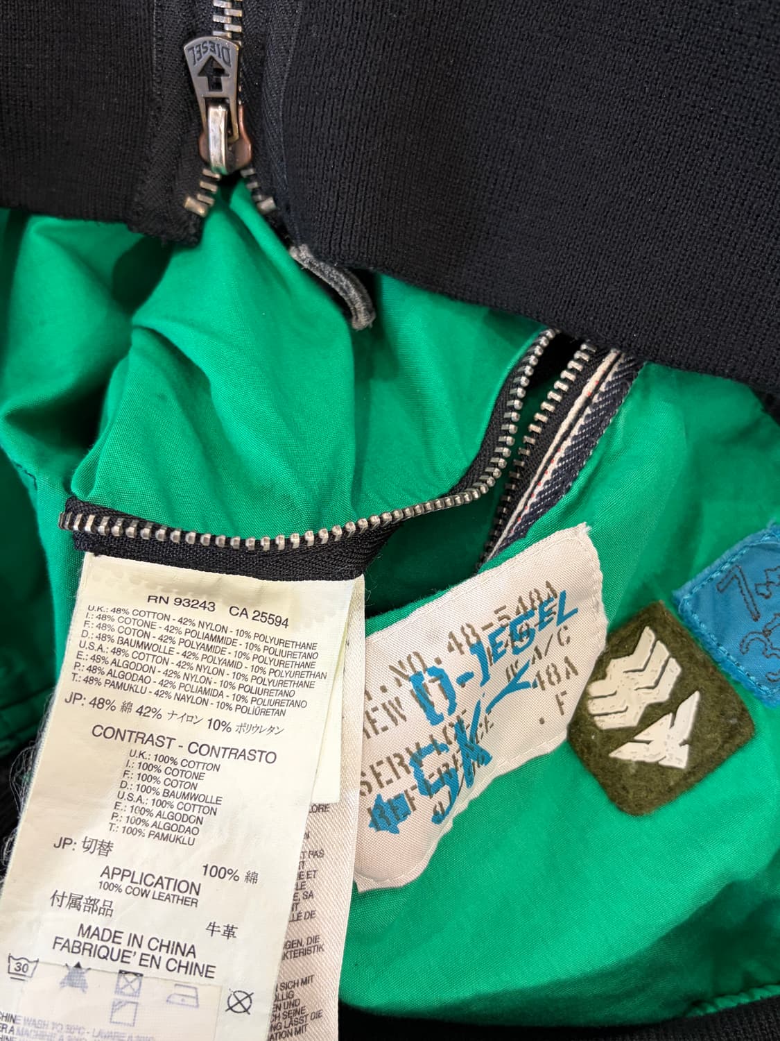 디젤 나일론 블루종 자켓 상품이미지6