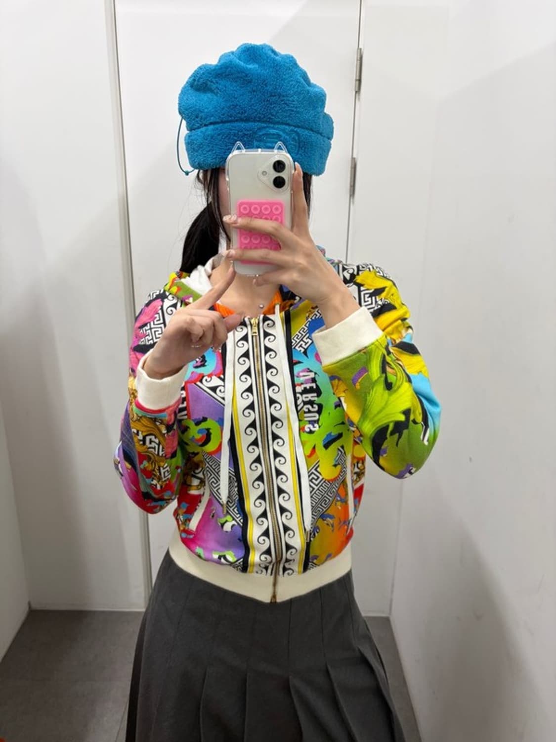 베르수스 베르사체 프린팅 후드집업 상품이미지6