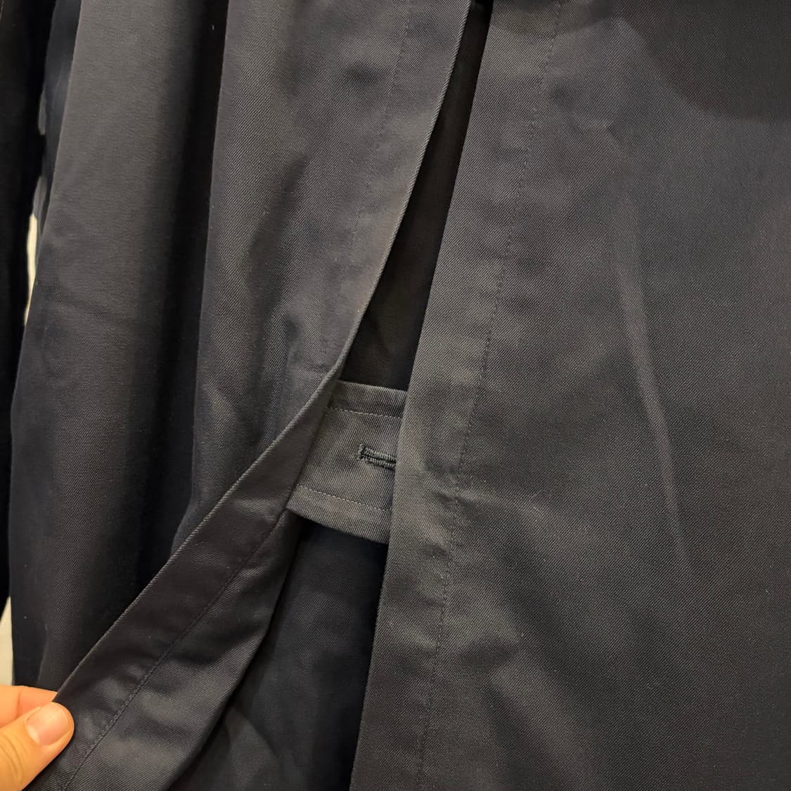 버버리 정품 네이비 더블 트렌치코트 내피있음 상품이미지9