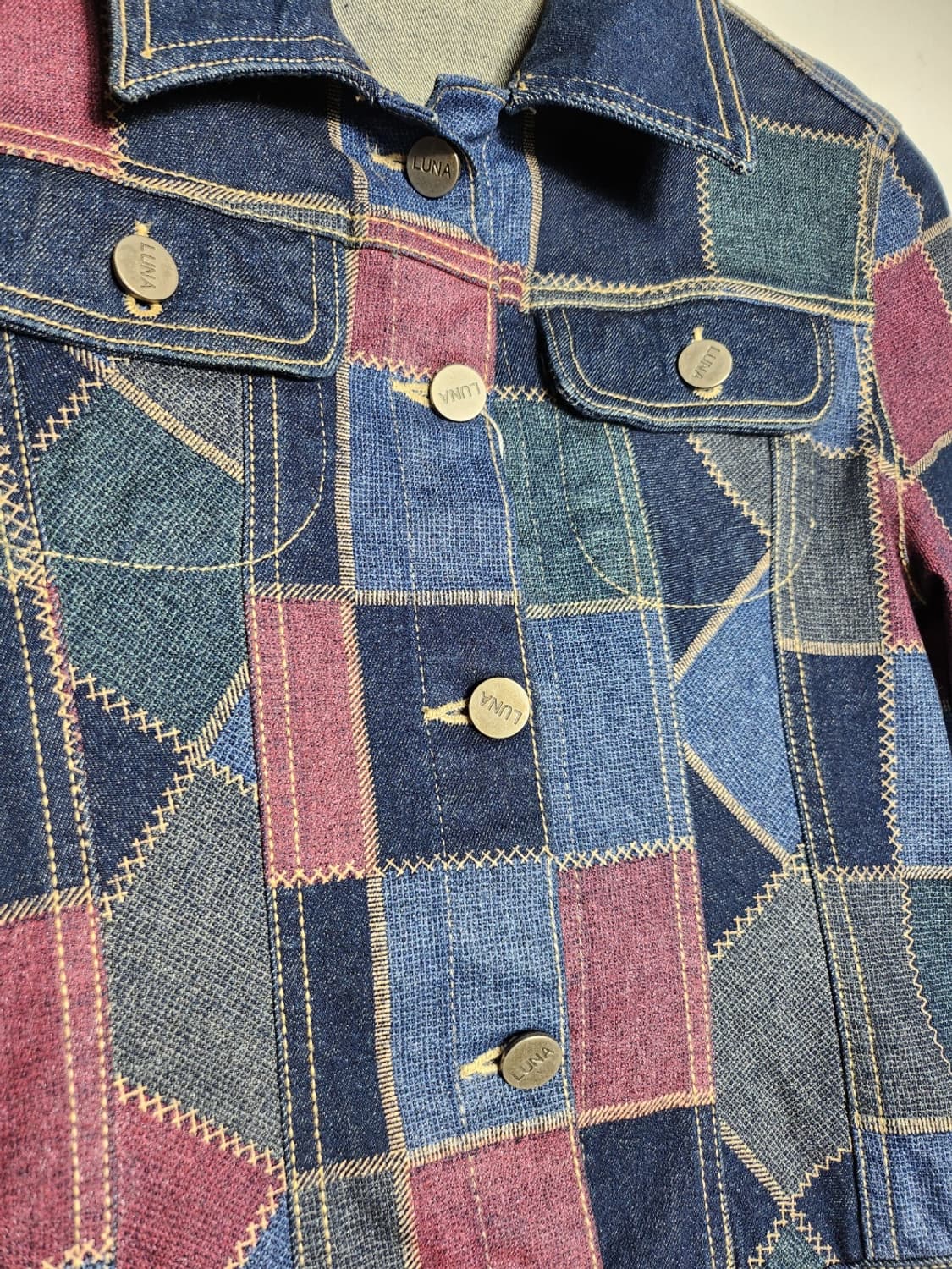 빈티지 패턴 청자켓 상품이미지4