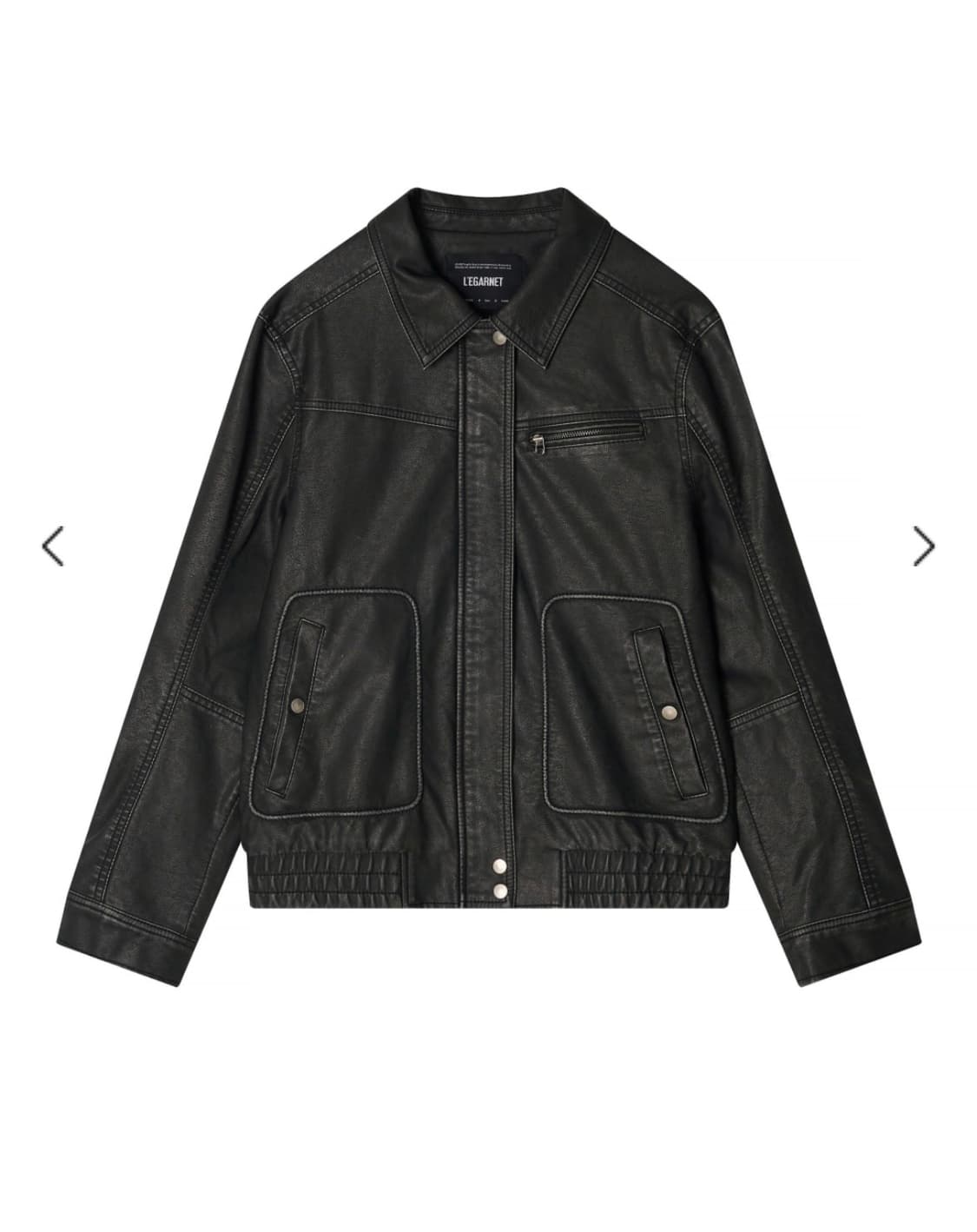 르가넷 레더자켓 DISTRESSED LEATHER JACKET 상품이미지2