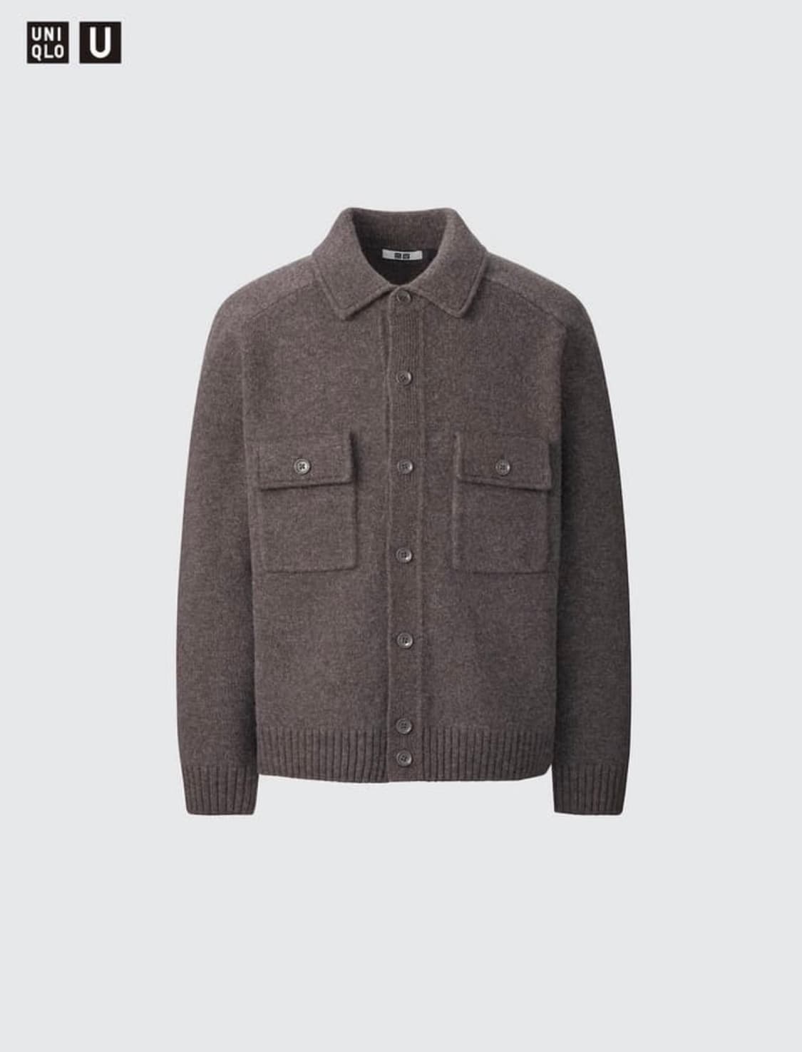 유니클로 램스울 니트집업 자켓 L 상품이미지1