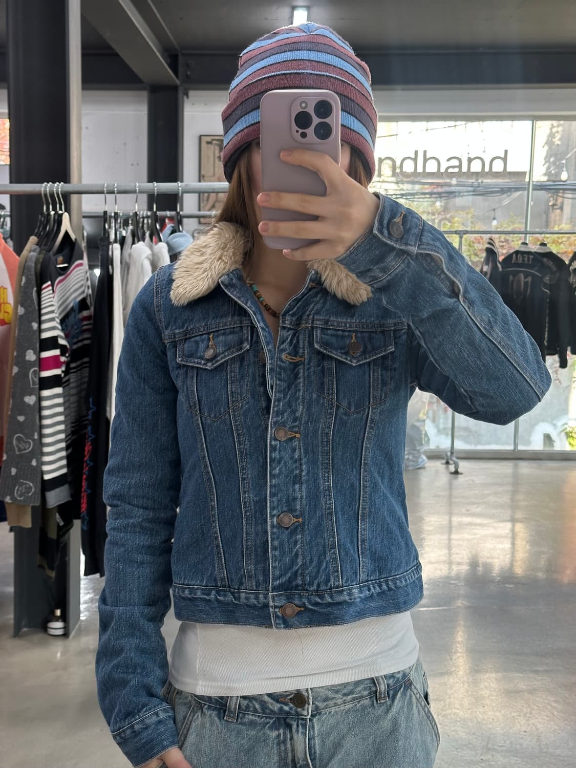 아베크롬비 양털 퍼 데님자켓 상품이미지1