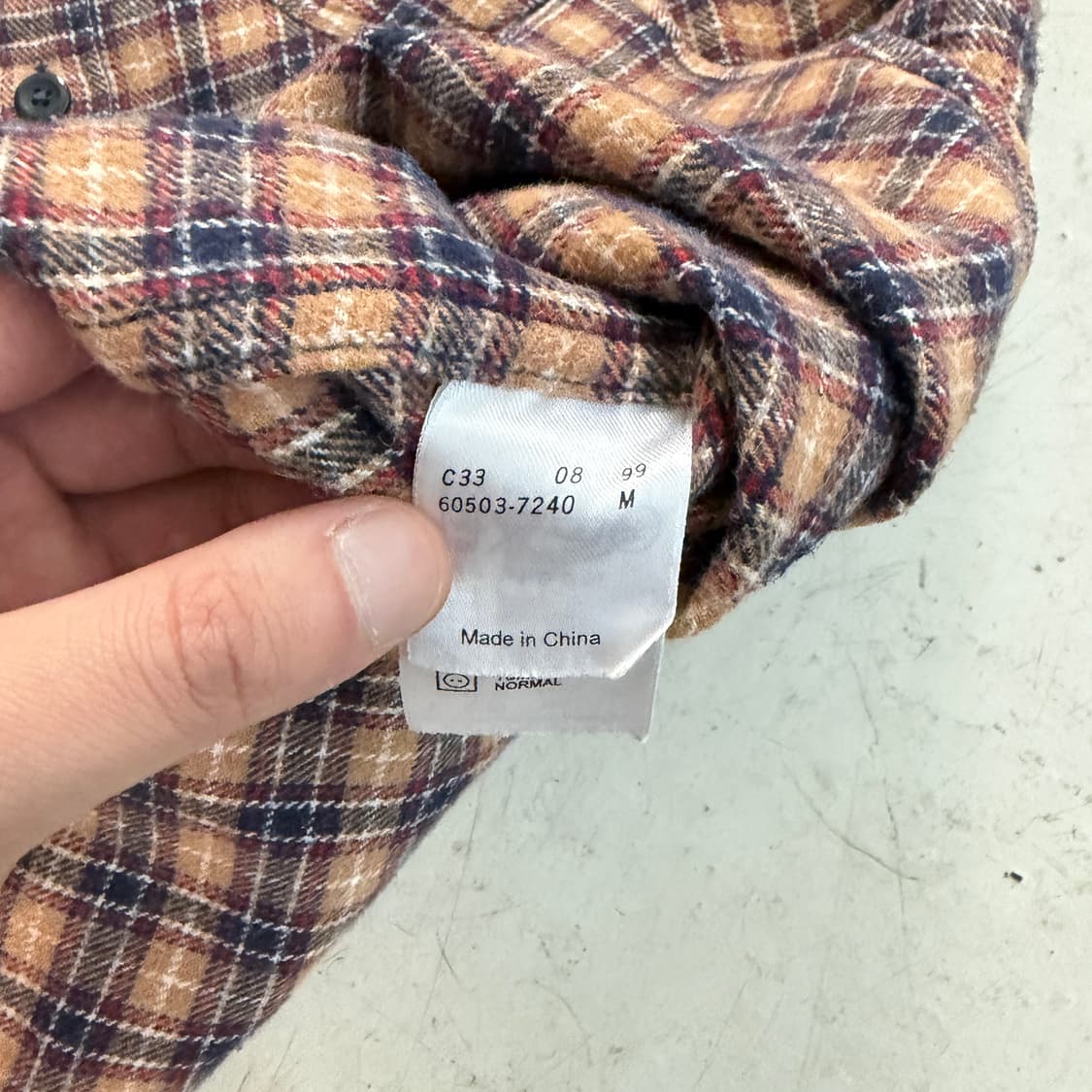 90s 리바이스 알래스카 빈티지 플란넬 체크셔츠 L 상품이미지7