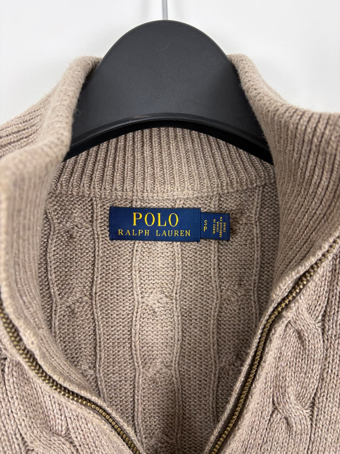 a146) 폴로랄프로렌 포니 케이블 반집업 니트 상품이미지4